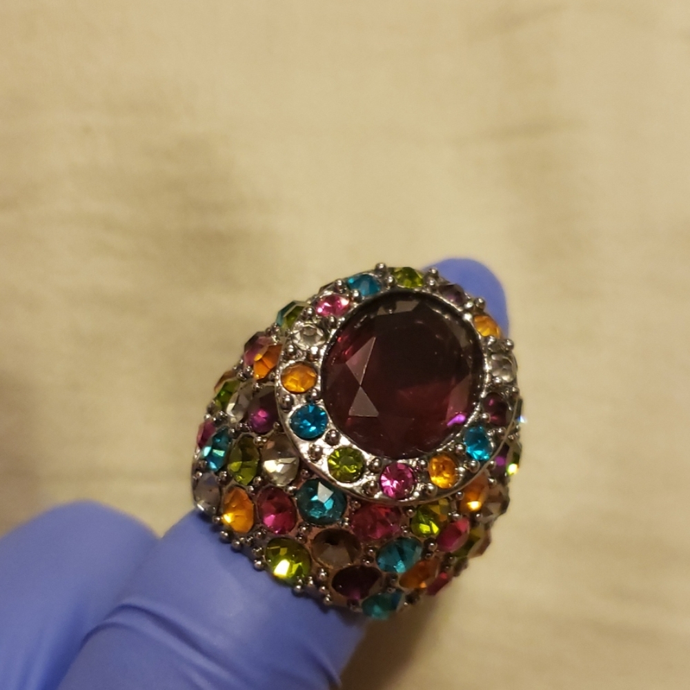 Purple & Multi Color Ring - Picture 3 of 12